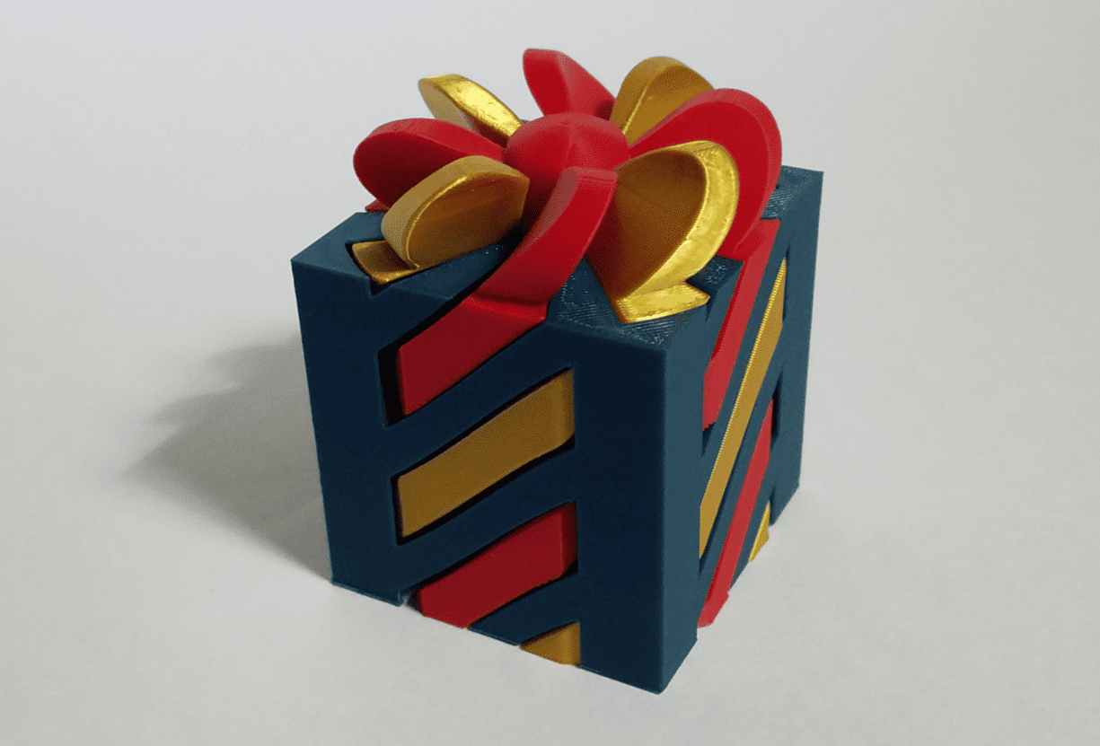 cool things to 3d print for christmas_impossible passthrough secret present